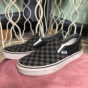 Checkerboard Vans Sz 6.5 W 8